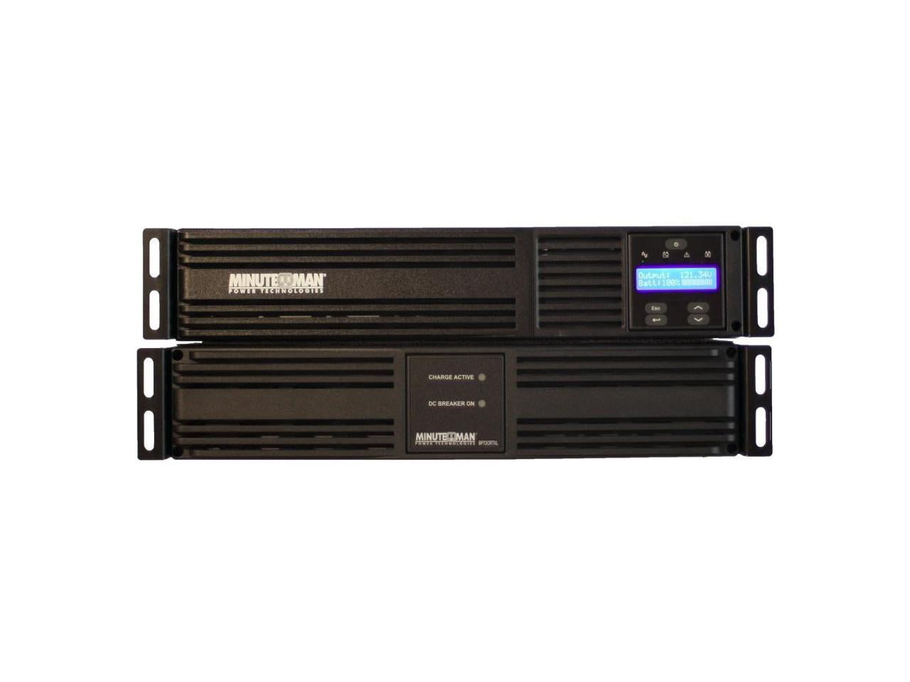 Minuteman EXR Series Line Interactive Uninterruptible Power Supply - 2U Tower/Rack/Wall Mountable - AVR - 2.50 Minute Stand-by - 120 V AC Input - 120 V AC Output - 6 x NEMA 5-20R, 1 x NEMA L5-30R