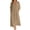 Khaki 04, variant on Karymi Solid Casual Midi Dress, V-Neck Scalloped Lace Trim Elbow Sleeve Shift Long Dress with Side Pockets, Beach Vacation Sundress Summer Dress