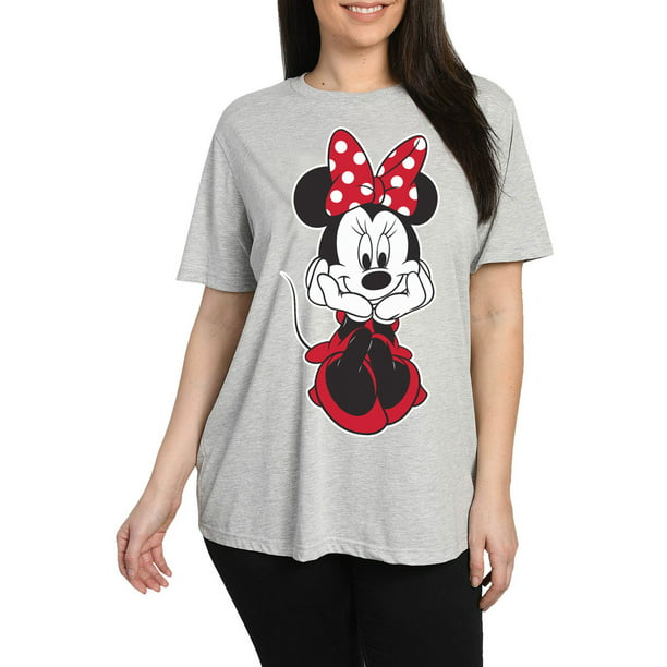 Disney Women's Plus Size Disney Minnie Mouse Sitting