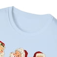 thumbnail image 3 of Retro Cheerful Santa, Gildan Unisex Softstyle T-Shirt, Graphic Tee, S-3XL, 3 of 3