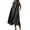 Black, variant on Efsteb Women Cotton Linen Dresses Solid Color Crew Neck Sleeveless High Low Tank Long Dress Summer Casual Flowy Maxi Dresses with Pocket (Green,S)