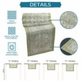 thumbnail image 7 of Green Boho Ethnic Table Runners 108 Inches Long, Cotton Linen Fabric Table Runner Dresser Scarf, Vintage East Oriental Tribal Antique Tablerunner for Party/Kitchen/Dinner/Wedding Decor 13''x108'', 7 of 7