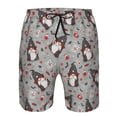 thumbnail image 3 of Goofa Halloween Gnome Printed Mens Swim Trunks Summer Quick Dry Short Beach Swimwear Bathing Suits-Large, 3 of 9