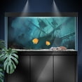 thumbnail image 2 of Aquarium Background Stickers - Ship Sea Ruins - Fish Tank Reptile Terrarium Decor Poste, 2 of 4