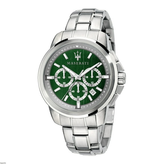 WATCH MASERATI STAINLESS STEEL GREEN SILVER MEN R8873621017