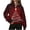 Red1, variant on Womens Tops Christmas Print Lapel Zipper Long Sleeve Casual Pullover Sweatshirt,Sweatshirts for Women Red S