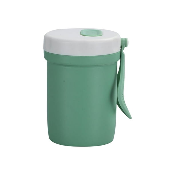 Taza de agua de doble capa Injueey para microondas 301-400ml Verde