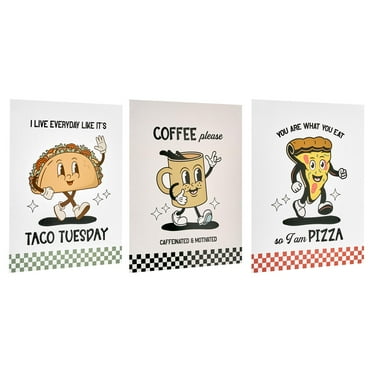 Crystal Art Gallery Food 8"x10" 3-Piece Print Set