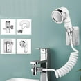 thumbnail image 3 of Faucet External Shower Set Including Diverter & Holder Rack & Retractable Hose, 3 of 5
