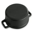 thumbnail image 5 of MegaChef 4 Piece Cast Iron 8 Ounce Mini Dutch Oven with Wood Tray, 5 of 7