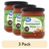 (3 pack) Great Value Restaurant Style Salsa, 16 oz, 1 Count