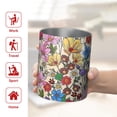 thumbnail image 5 of 12oz Coffee Tumblers Pioneer Flower Floral Print Pattern Stainless Steel Vacuum Insulated Travel Tumbler Coffee Cups Mug with Lid and Straw with Cleaning Brush for Cold & Hot Drinks, 5 of 5