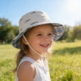 thumbnail image 2 of TOWED22 Baby Sun Hat Toddler Bucket Hat for Girls Boys Infant Sun Protection with Wide Brim Kids Caps(Yellow,0-3 M), 2 of 9