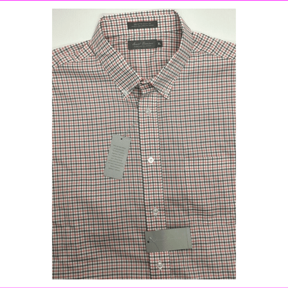 Cremieux Signature Collection Shirt, Bright Coral, XL