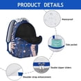 thumbnail image 3 of Cosmic Astrology Student Backpack Waterproof Durable School Bag with Gothic Moon and Sun Print, Comfortable Adjustable Straps, Large Capacity for Outdoor and Daily Commuting, 3 of 6