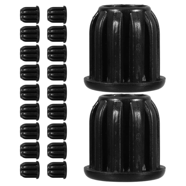 WEUVEB 20Ud Cubiertas De Rod Inserto Para De Oficina Con Material Duradero Y Estabilidad Mejorada Color Negro