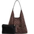 thumbnail image 4 of LIJCC Women Leopard Tote Bag Cheetah Purse Brown Vintage Hobo Bag Shoulder Bag Large Capacity Work Tote Bag Fasion Shopper Bag Office Travel, 4 of 4