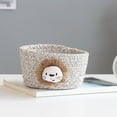 thumbnail image 1 of Cotton Rope Storage Frame Woven Storage Basket E Organizers and Storage, Small Woven Basket Cute Blue Rope Basket Cotton, 1X Storage Basket, by Meiiso, 1 of 8