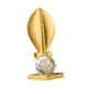 thumbnail image 5 of Escultura de metal, estatua de hoja, obra de arte, adorno decorativo de regalo, coleccionable para escritorio, chimenea, gabinete, estantería, oficina Estilo A, 5 of 8