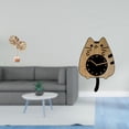 thumbnail image 2 of Escultura De Hoja De Metal Abstracta Nórdica, Figura Decorativa Y Reloj De Pared De Gato, Silencioso, Para Colgar En La Cocina, Oficina, Regalo De Inauguración De La Casa, Decoración Del Hogar, 2 of 8