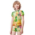 thumbnail image 2 of Tinker Bell Boys 2-Piece Swimsuit Set, Short Sleeve Rash Guard & Swim Trunks, 2 of 7