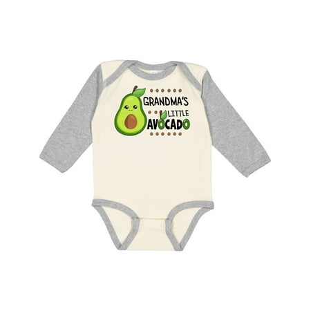 

Inktastic Grandma s Little Avocado with Cute Baby Avocado Gift Baby Boy or Baby Girl Long Sleeve Bodysuit