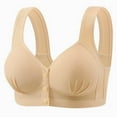 thumbnail image 2 of Gamivast Bras for Women, Front Snaps Comfortable & Convenient Breathable Front Button Bra, Push Up No Underwear Bras for Older Women Previous History, 2 of 4