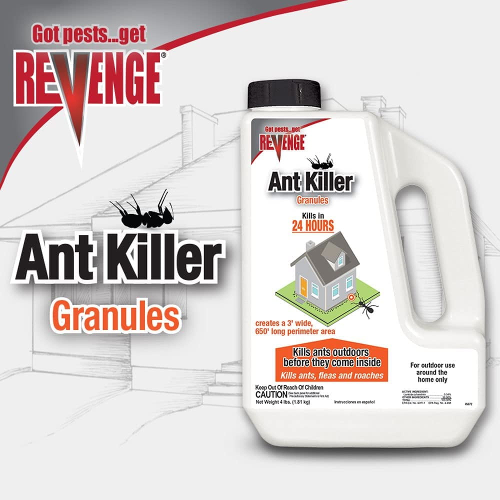 Bonide Ant Killer Granules Revenge - Waterproof, Outdoor Use - 4 lb Jug — Residential Use, Standard Application