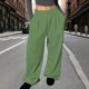 thumbnail image 5 of Pincandy Women's Fashion Casual Solid Color Ruched Elastic Waist Pants - Loose Fit for Outdoor Activities, 5 of 6