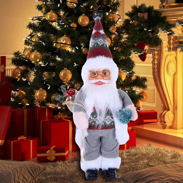 Muñeco de estatuilla de Papá Noel BLESIY Colección de adornos artesanales decorativos EstiloI