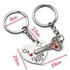 thumbnail image 2 of Juego de pareja para amantes, dos llaves a juego para desbloquear el amor, llaveros de corazón para él y para ella, 2 of 7