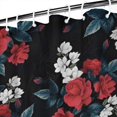 thumbnail image 3 of Pioneer Flower Floral Print Pattern Shower Curtain 84"x72" ,Bathroom Decorative Shower Curtains Set with 12 Hooks,Modern Waterproof Washable Shower Curtain, 3 of 6