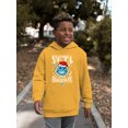 thumbnail image 2 of Yeti Christmas Cheer - Festive Frozeti Dippin’ Dots Graphic Youth's Hoodie, 2 of 4