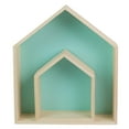 thumbnail image 5 of deevoka 2 Pieces Wall Storage Shelves House Shaped Home Decoration for Playroom, 5 of 9