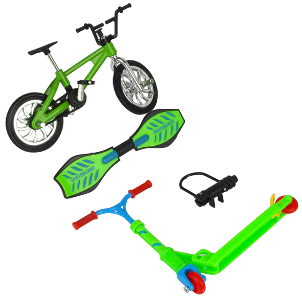 BEYST Mini Finger Sports Set，Educational Toy Fun Bike Scooter for Kids Mini Finger Skateboard Set Lightweight 