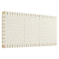 thumbnail image 2 of Sparta Weave Vegan Leather Full Headboard in Natural Beige, 2 of 7