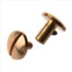 thumbnail image 4 of 20x Perno del Boton Macizo de Laton de Clavos de Tornillo Tornillo de Vuelta Cinturon de del Remache 8mm, 4 of 5