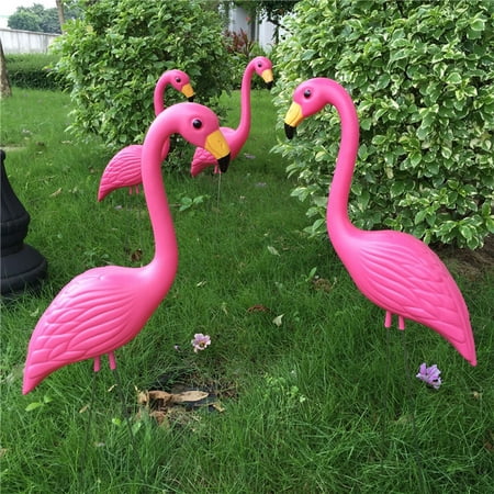 Pink Flamingo Statues Garden Stakes for Outdoor Lawn Patio Decor Looking Up