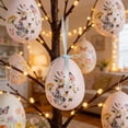 thumbnail image 6 of QuanTara 4x3in White Foam Easter Eggs Decorations, 1-Pack Unbreakable Rabbit Print Easter Eggs forindoor Outdoor Decor, Egg Hunt, Party Supplies, 3.94in, 6 of 6