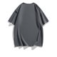 thumbnail image 4 of pstuiky camisetas de hombre, Camisa informal de manga corta con solapa y botones sólidos para hombre camisetas de hombre m, 4 of 6
