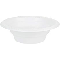 12oz Disposable White Plastic Bowls - Plastic Soup Bowls, Dip Bowls, Ice Cream, Sundae, Light Duty Plastic Dessert Bowls for Baby Showers, Weddings, Birthday Party, Receptions (600)