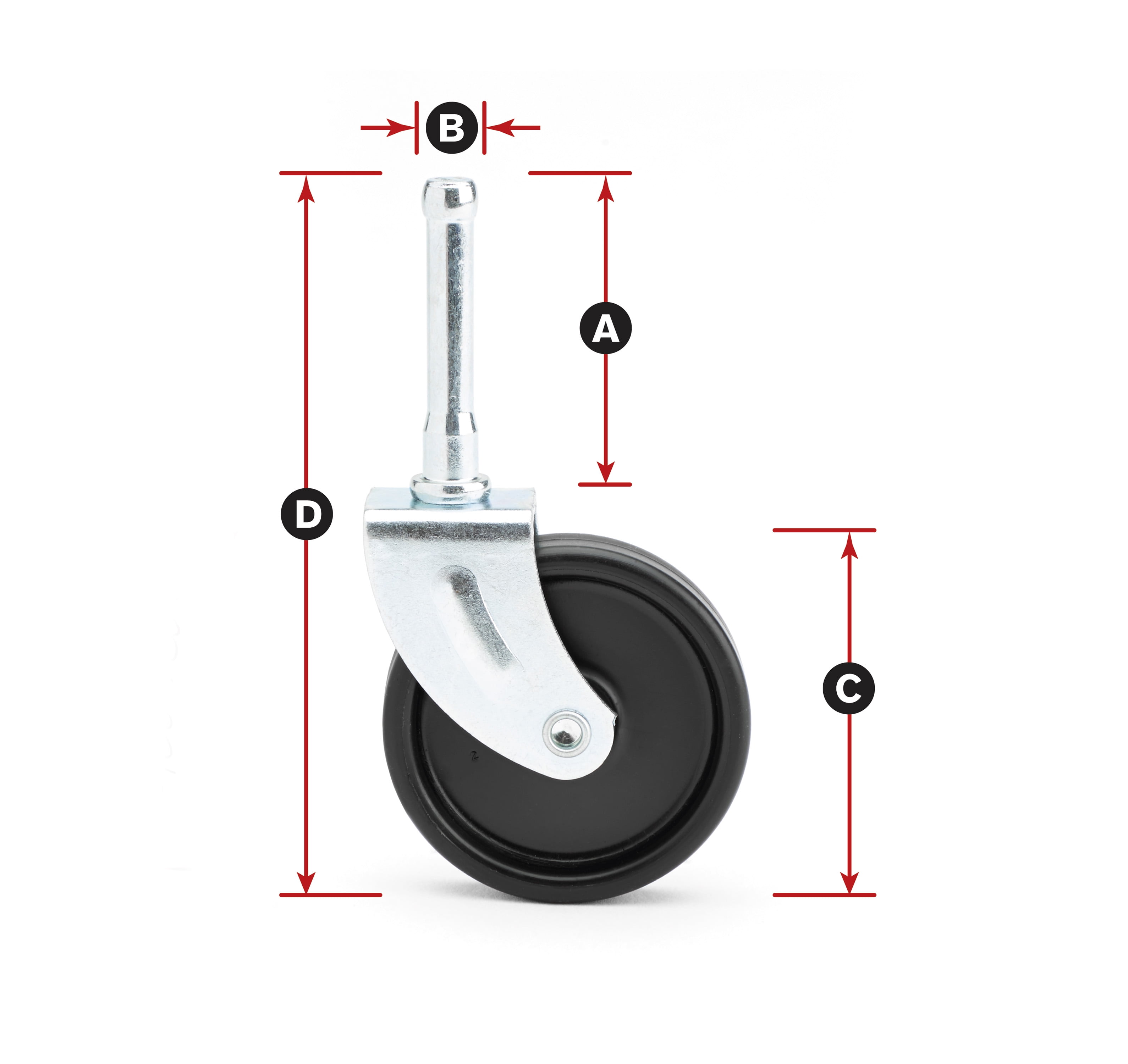 SHOPVAC Vacuum Replacement Metal Shank Caster (Single Caster