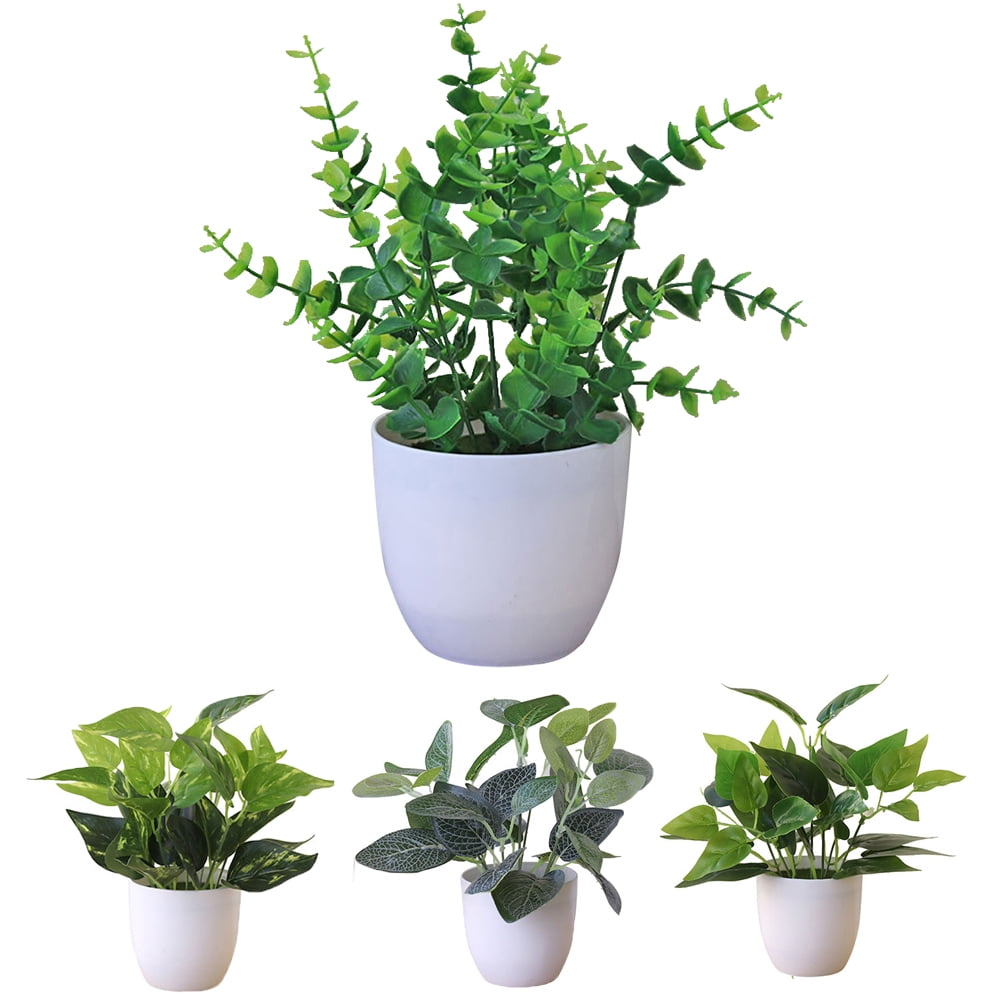 Zhaomeidaxi Mall Faux Eucalyptus Plants Potted, Artificial Plants in