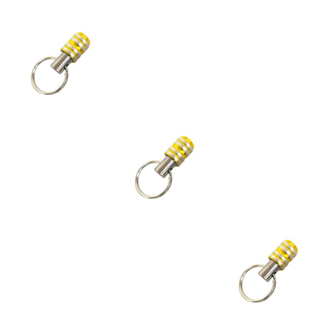 QualitChoice 1/4 Shank Keychain Tool Hanging Socket Accessory Universal Rotary Bit Screwdriver Keyholder Bits Drill Holder Yellow 3Set