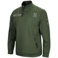 thumbnail image 2 of Men's Colosseum Olive Northwestern Wildcats OHT Military Appreciation Digital Camo Quarter-Snap Jacket, 2 of 4
