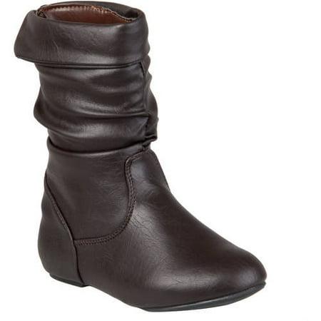 Brinley Co Kids Girl's Slouchy Accent Boots