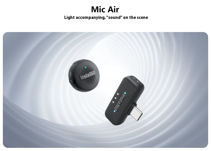 Wireless Lavalier Microphone for Smartphone Vlog - Bigcan Clip-on Bluetooth Mic Air System with USB-C Receiver, Noise Reduction, 48kHz Audio, 10H Battery for Video Recording Outdoor Streaming