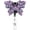 Butterfly, Purple, variant on Colorful Retractable ID Badge Reels for Healthcare & Hospitality Professionals - Adjustable Nurse Teacher Security Lanyard Clips with Stylish Butterfly Pattern (Purple)
