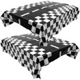 thumbnail image 2 of CIMAXIC Party 2pcs Picnic Table Cloth Single Use Checkered Tablecloth Racing Party Tablecloth,107.87"X53.94"X0.02", 2 of 5