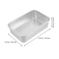 thumbnail image 2 of AMERTEER Stainless Steel Covered Baking Pan Rectangular Baking Dish Multi-Purpose Baking Tray Meal Prep Tin Food Storage Box for Party Picnics Outdoor Events, 2 of 8